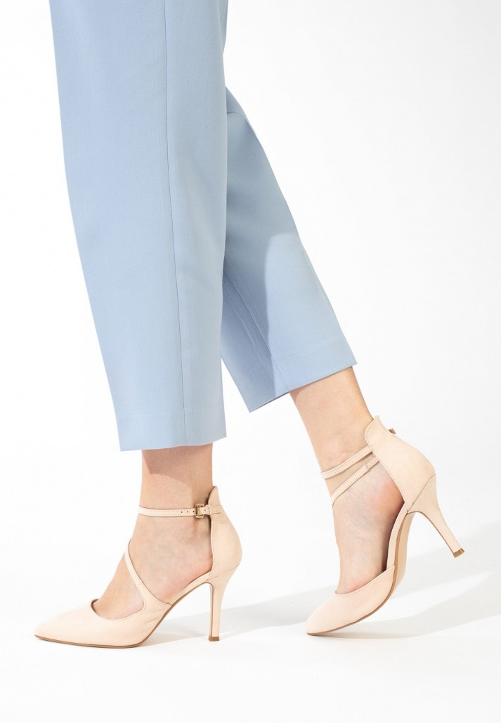 Escarpin Cinthya Beige Nu Mat