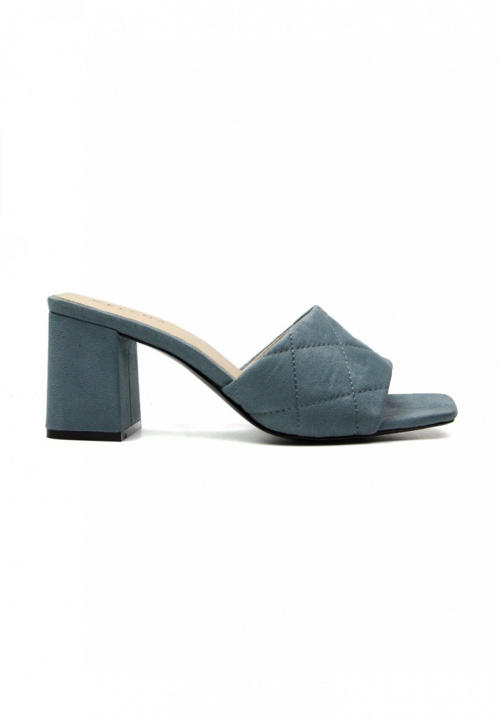 Sandales Cacie à talon Bleu Denim