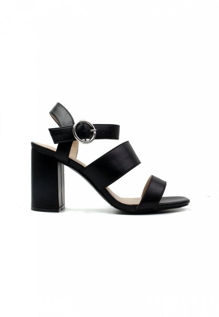 Sandales Charlyn à talon Noir