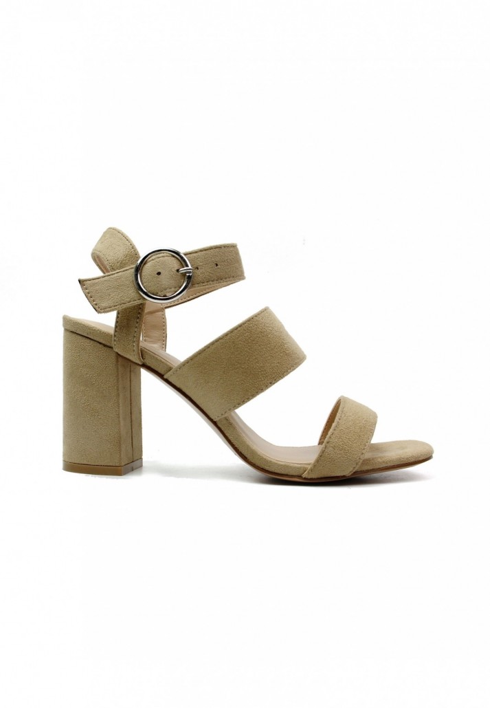Sandales Charlyn à talon Tan