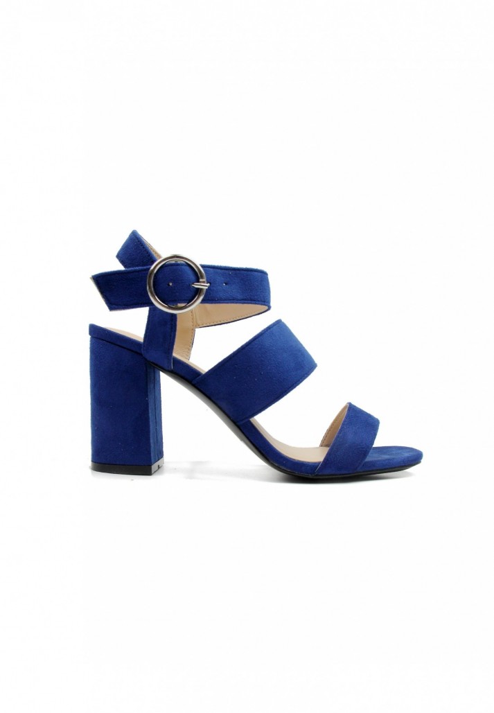 Sandales Charlyn à talon Bleu