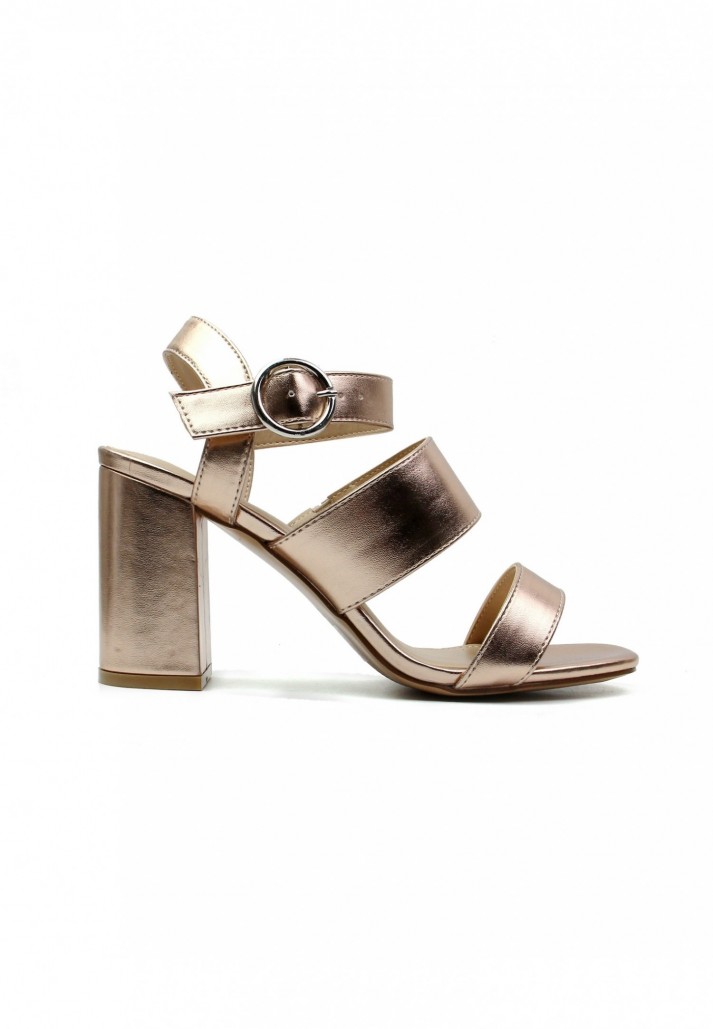 Sandales Charlyn à talon Rose Gold