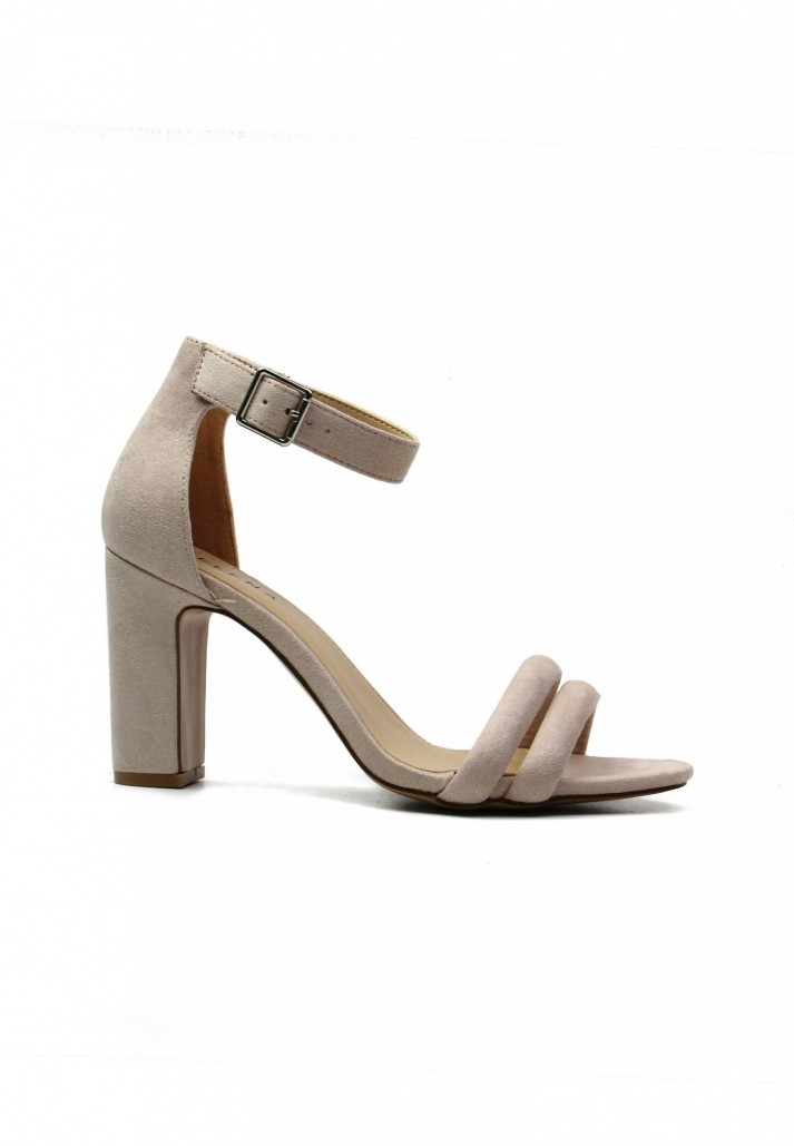 Sandales Chelsie à talon Nude