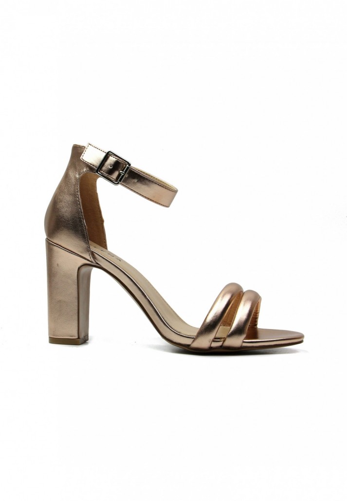 Sandales Chelsie à talon Rose Gold