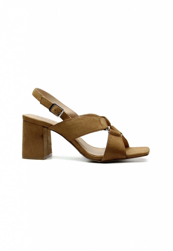 Sandales Christel à talon Camel