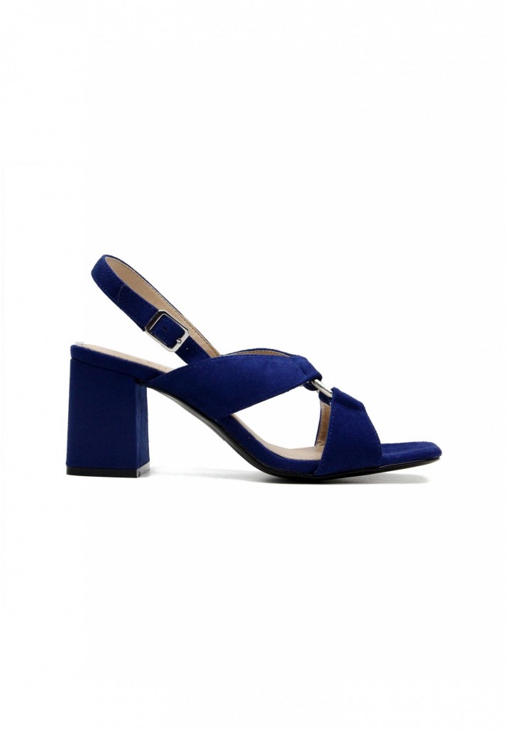 Sandales Christel à talon Bleu