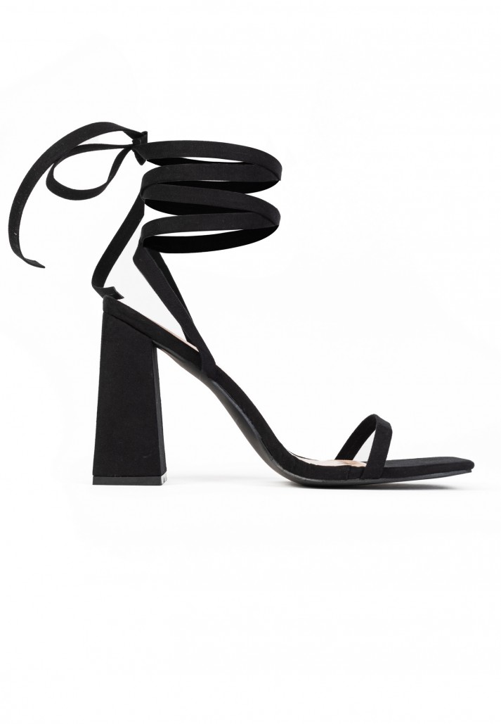 Sandales Charney à talon Noir